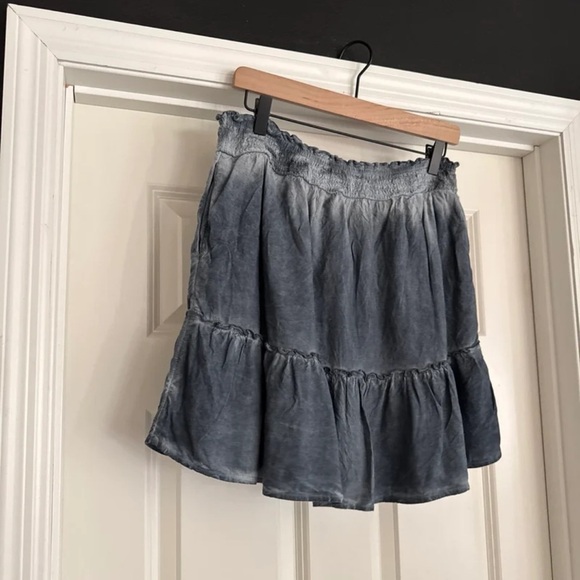 Anthropologie Pilcro Tie-Dye Mini Skirt Blue 
size Medium - Picture 7 of 12